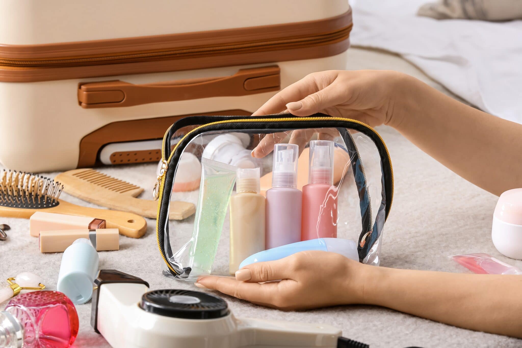 Des cosmétiques en format voyage