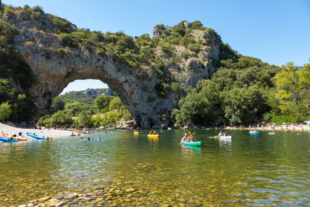 Descente de l'Ardèche en canoé-kayak 