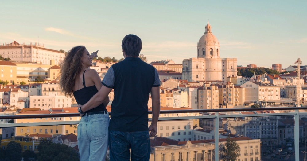 Lisbonne, romantique, couple