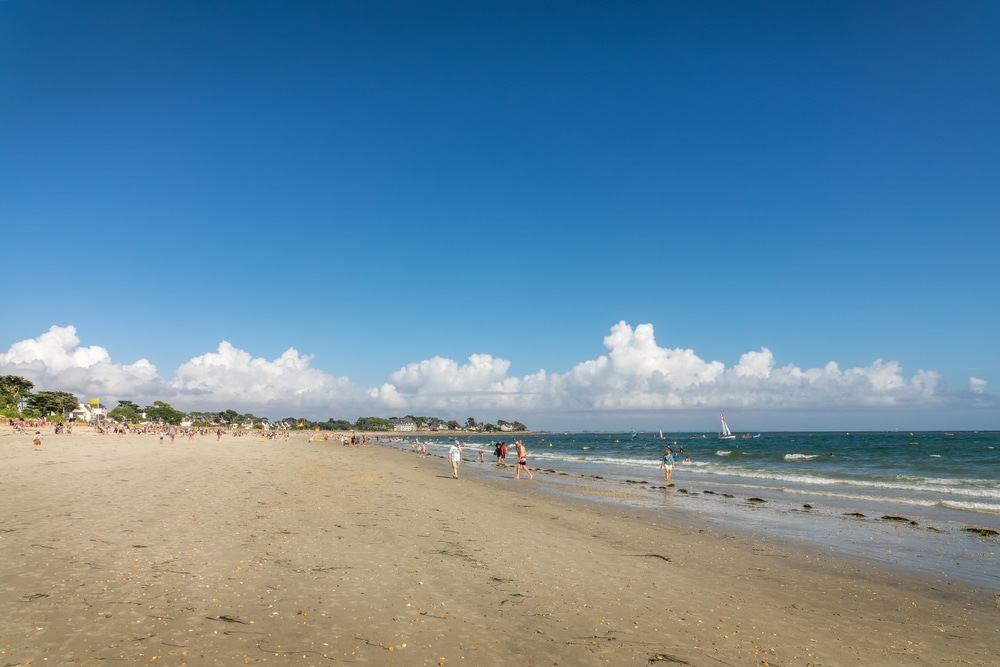La plage de Carnac, Bretagne