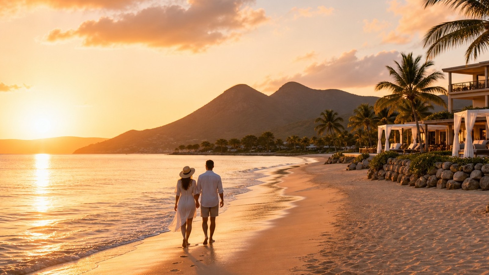 Couple avec bébé préparant un séjour Club Med