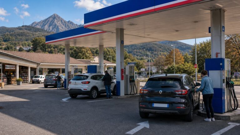 Station-service ouverte à la frontière un dimanche, image de couverture pour un article Dancharia le dimanche