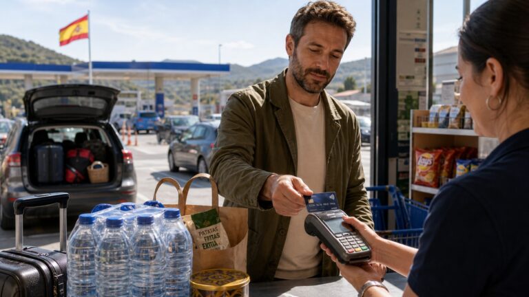 Paiement par carte dans un commerce frontalier, image de couverture pour un article sur le paiement à Dancharia